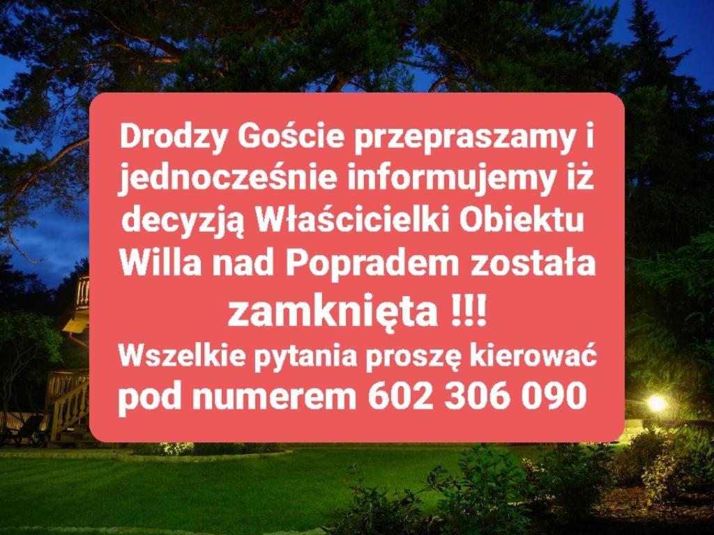 Piwniczna-Zdroj Willa Nad Popradem Bed & Breakfast エクステリア 写真